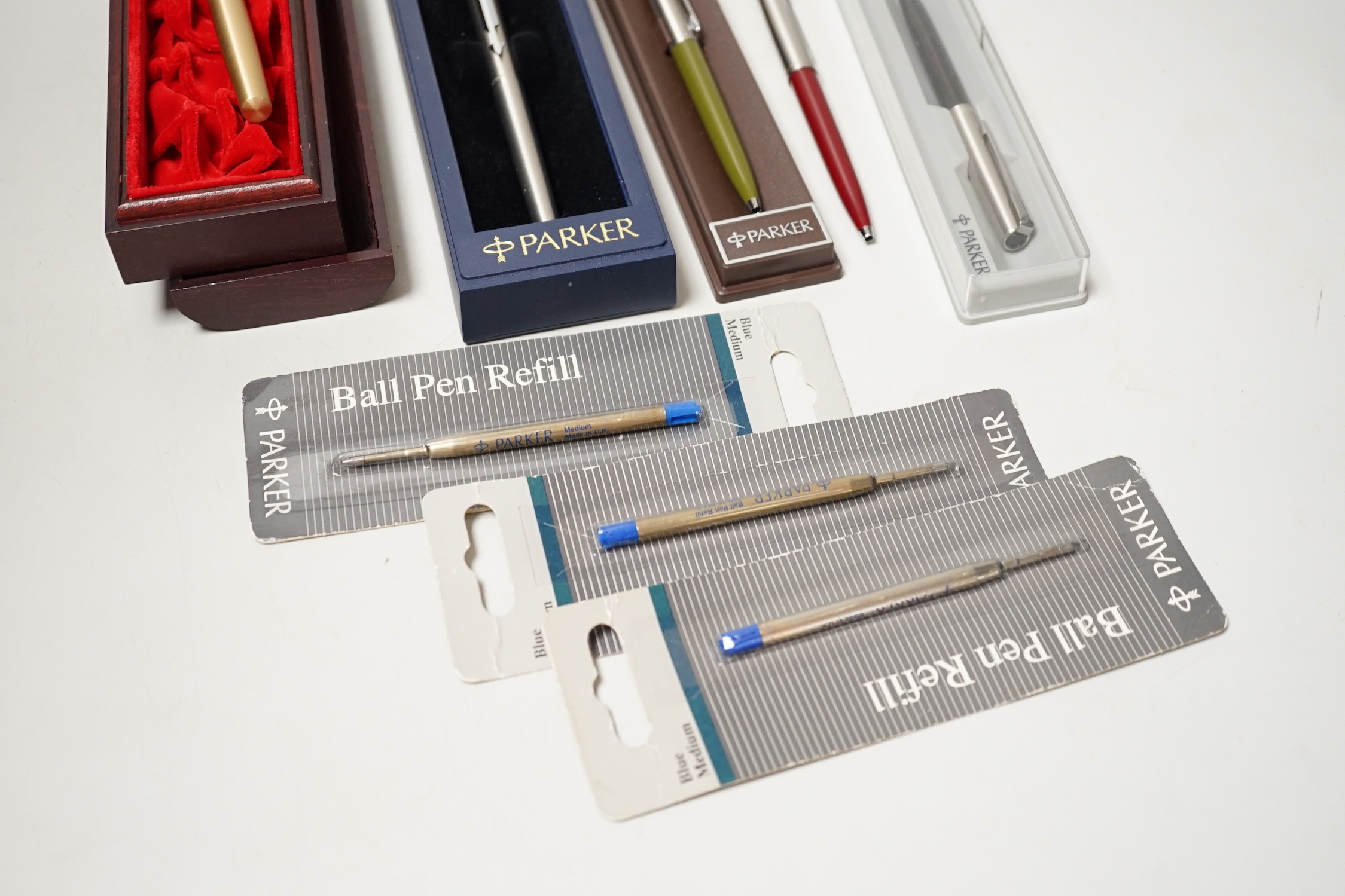 A collection of modern fountain pens